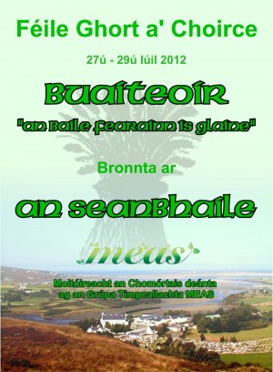 Comhghairdeas le An Seanbhaile a bhain 'An Baile Fearainn is Slachtmhara ag Féile Ghort a' Choirce 2012